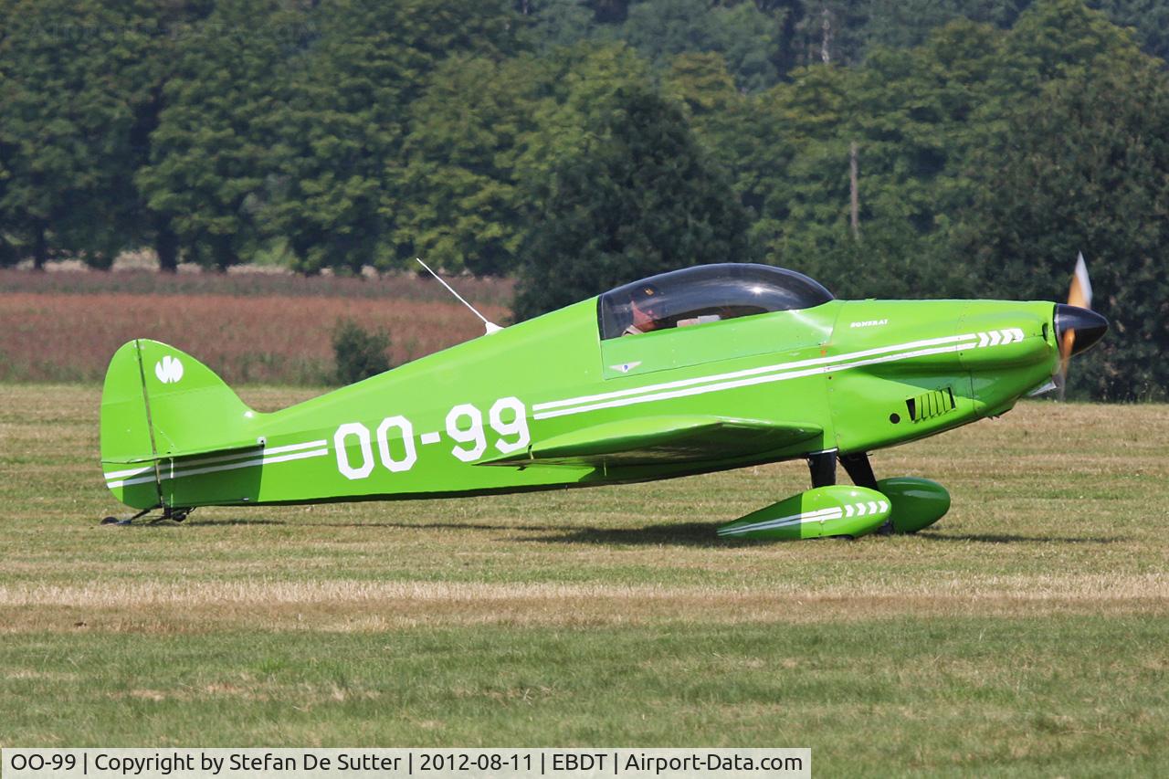 OO-99, 1983 Monnett Sonerai II-L C/N 919, Schaffen Fly-in 2012.