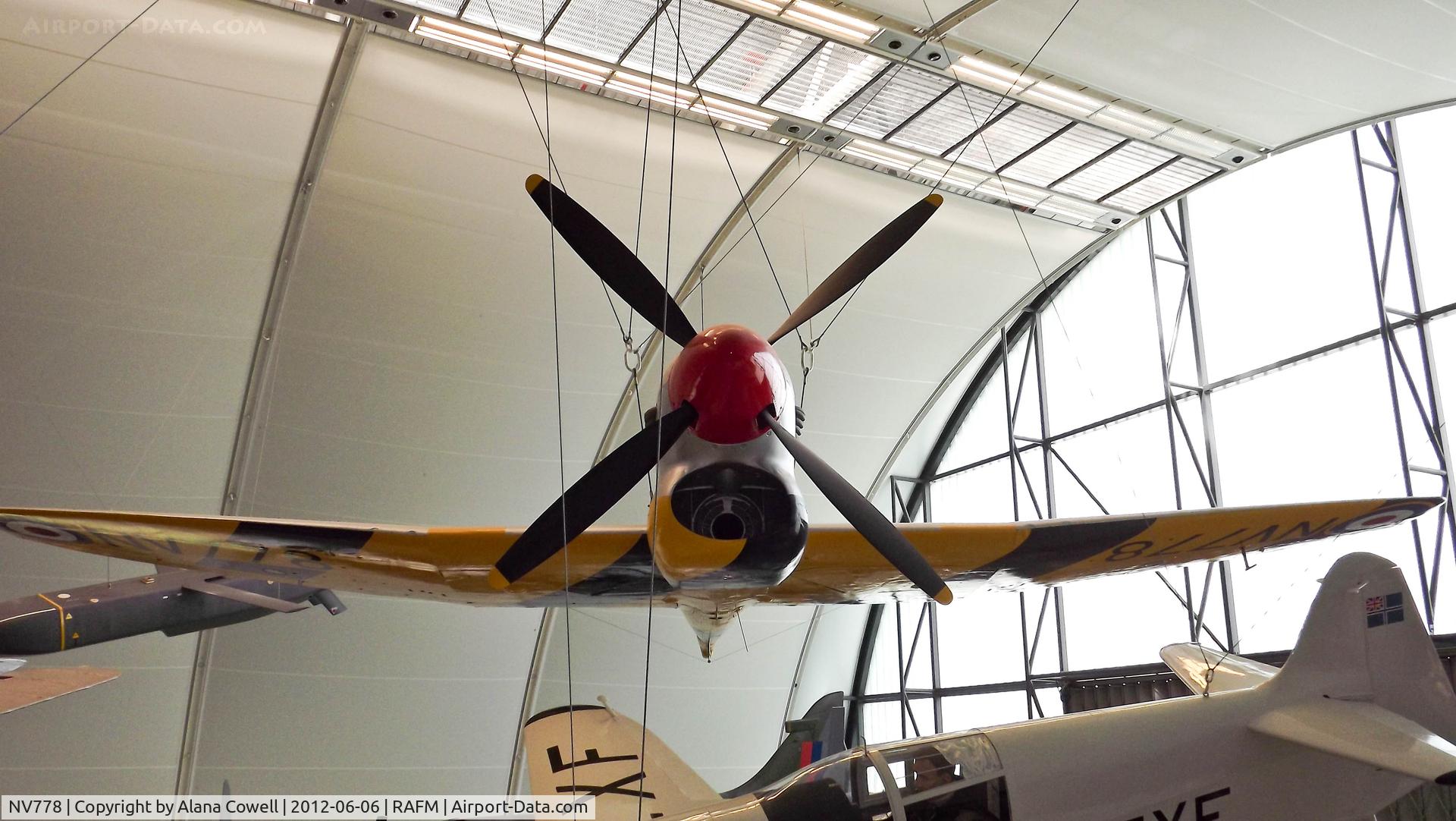 NV778, Hawker Tempest TT.5 C/N Not found NV778, NV778 Hawker Tempest TT5 at RAF Museum Hendon.