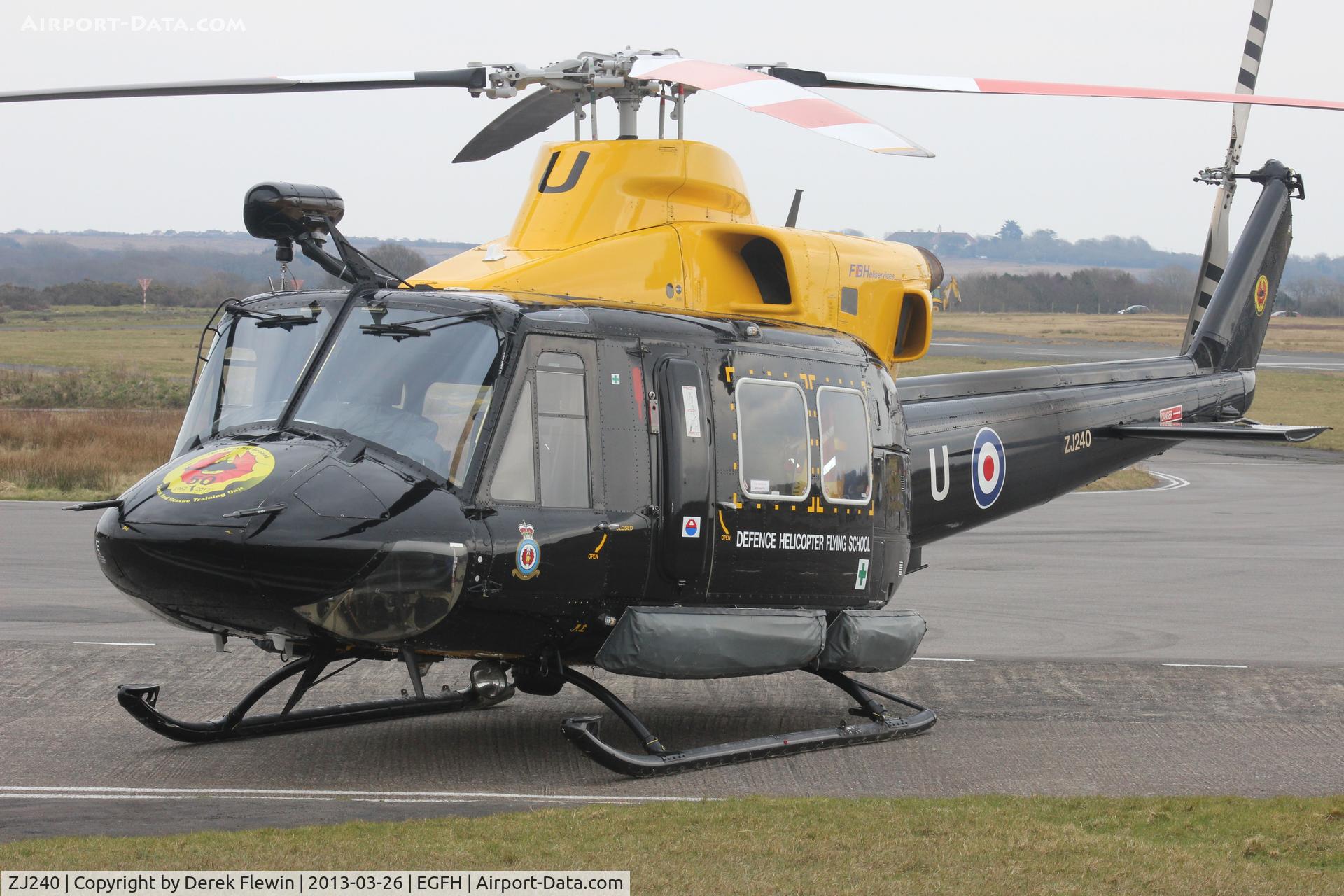 ZJ240, 1997 Bell 412EP Griffin HT1 C/N 36163, Coded U from, Search And Rescue Training Unit (SARTU) based at RAF Valley North Wales.