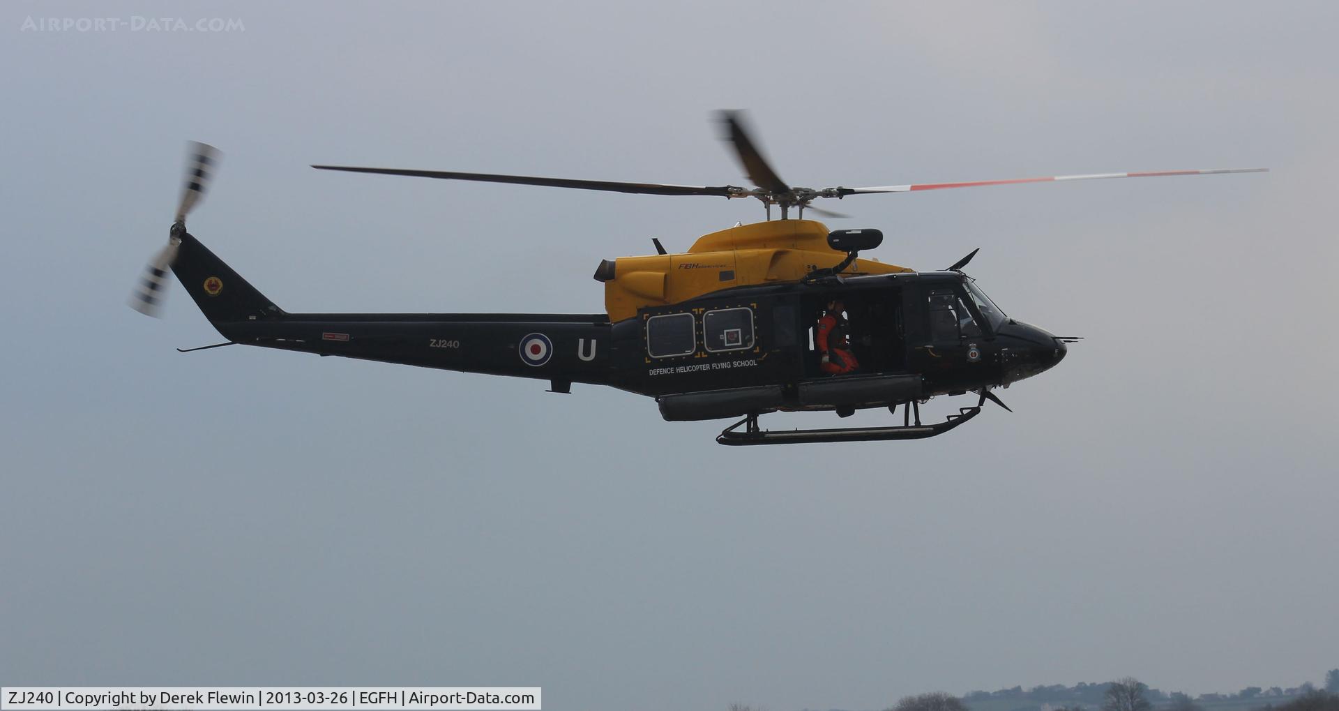 ZJ240, 1997 Bell 412EP Griffin HT1 C/N 36163, At hold.