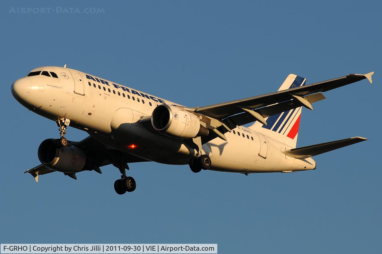 F-GRHO, 2000 Airbus A319-111 C/N 1271, Air France