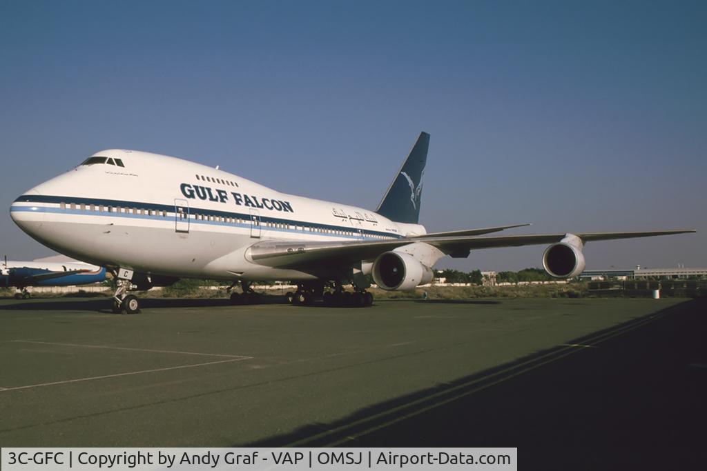 3C-GFC, 1977 Boeing 747SP-09 C/N 21300, Gulf Falcon 747SP
