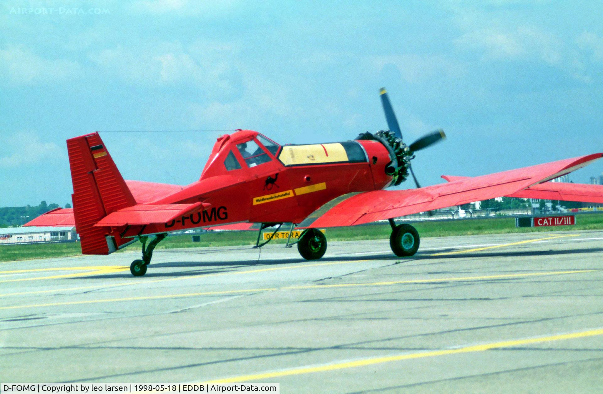 D-FOMG, 1989 PZL-Mielec M-18A Dromader C/N 1Z021-13, Berlin Air Show 18.5.98