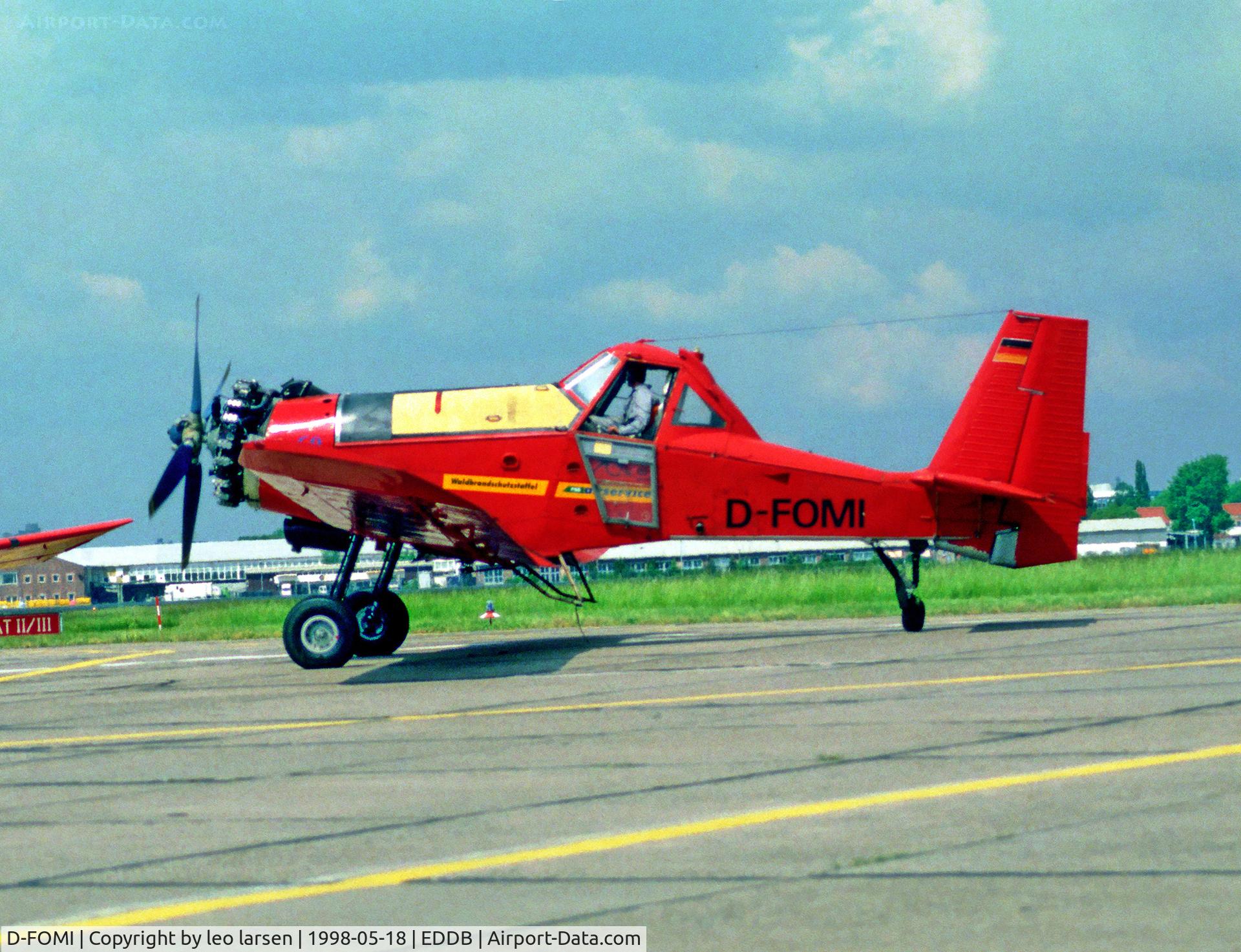 D-FOMI, 1989 PZL-Mielec M-18A Dromader C/N 1Z021-15, Berlin Air Show 18.5.98