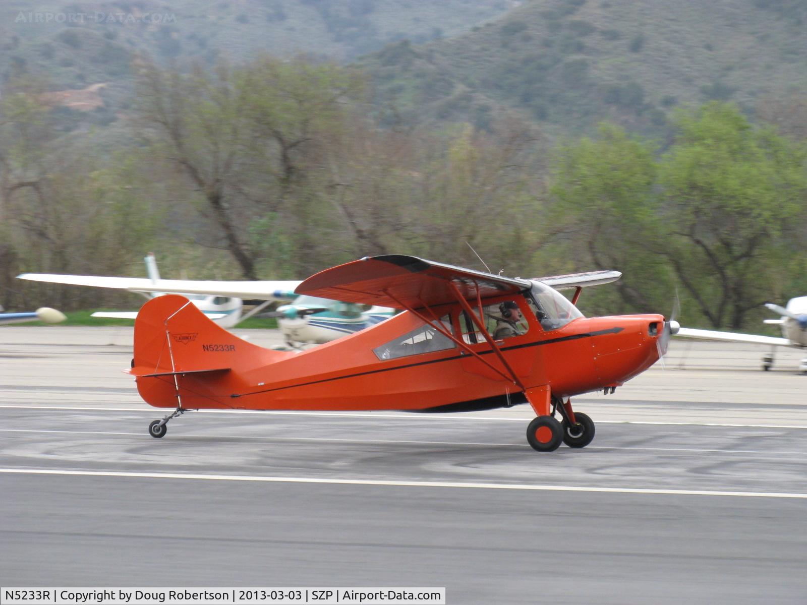 N5233R, 1946 Aeronca 7AC Champion C/N 7AC-6567, 1946 Aeronca 7AC CHAMPION, Continental C65 65 Hp, landing roll Rwy 22