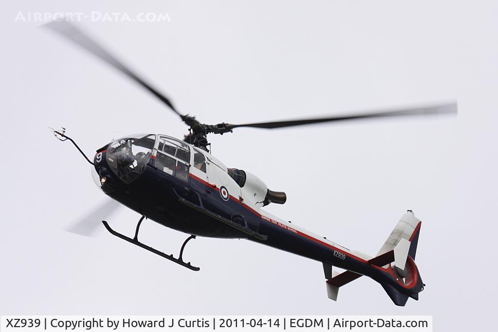 XZ939, 1978 Westland SA-341C Gazelle HT2 C/N WA1750, Empire Test Pilots' School.