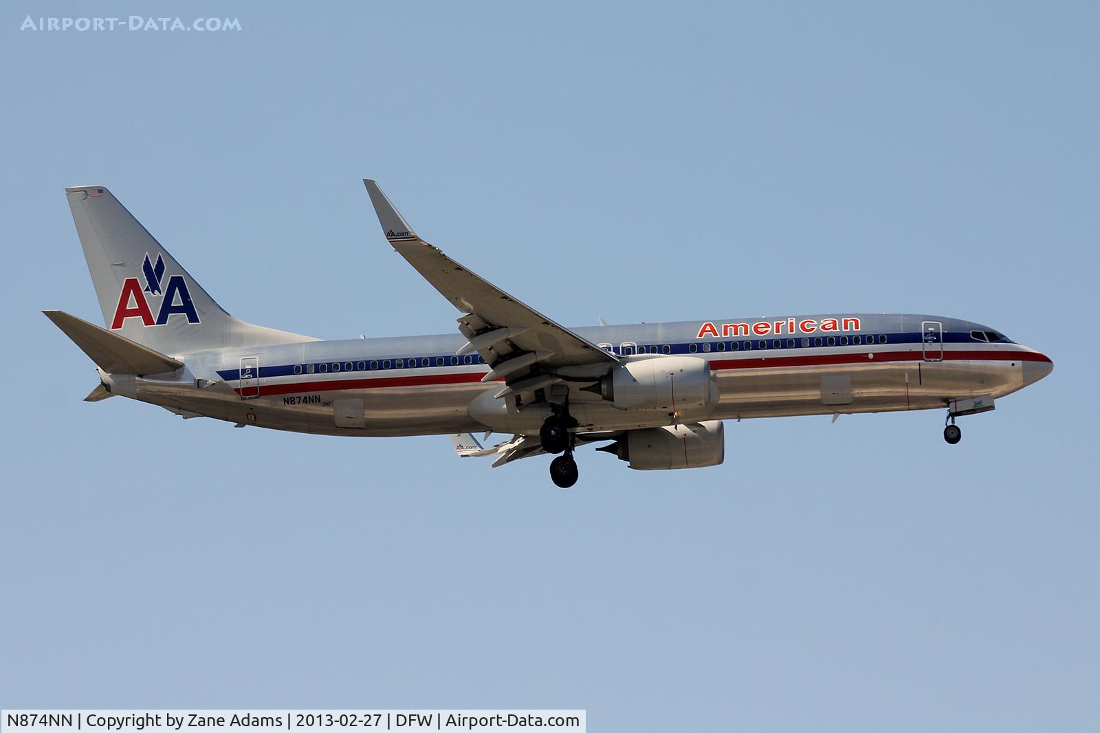 N874NN, 2011 Boeing 737-823 C/N 31129, American Airlines at DFW Airport