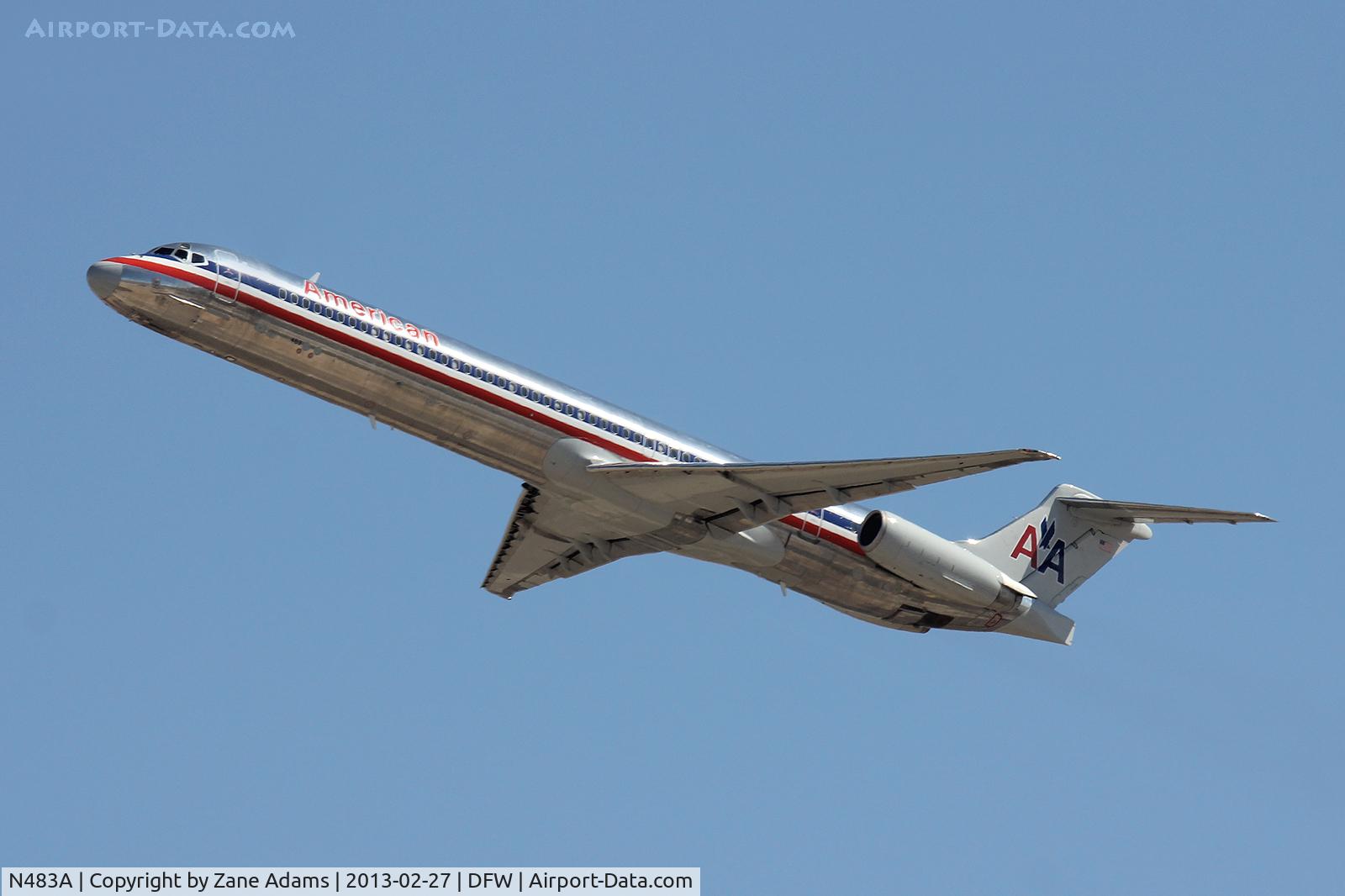 N483A, 1988 McDonnell Douglas MD-82 (DC-9-82) C/N 49676, American Airlines at DFW Airport