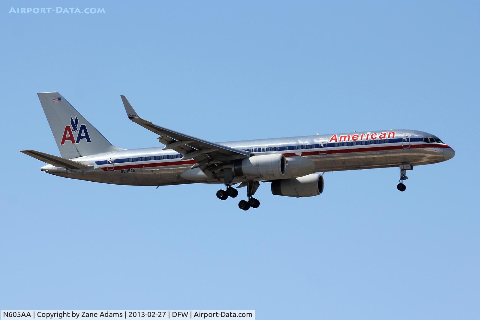 N605AA, 1995 Boeing 757-223 C/N 27056, American Airlines at DFW Airport