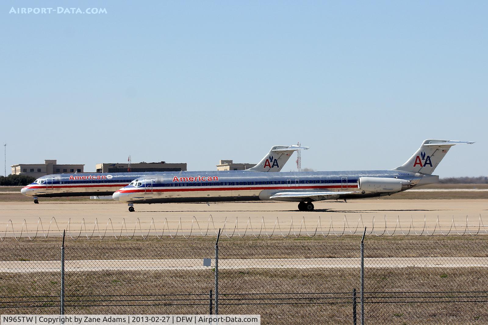 N965TW, 1999 McDonnell Douglas MD-83 (DC-9-83) C/N 53615, American Airlines at DFW Airport
