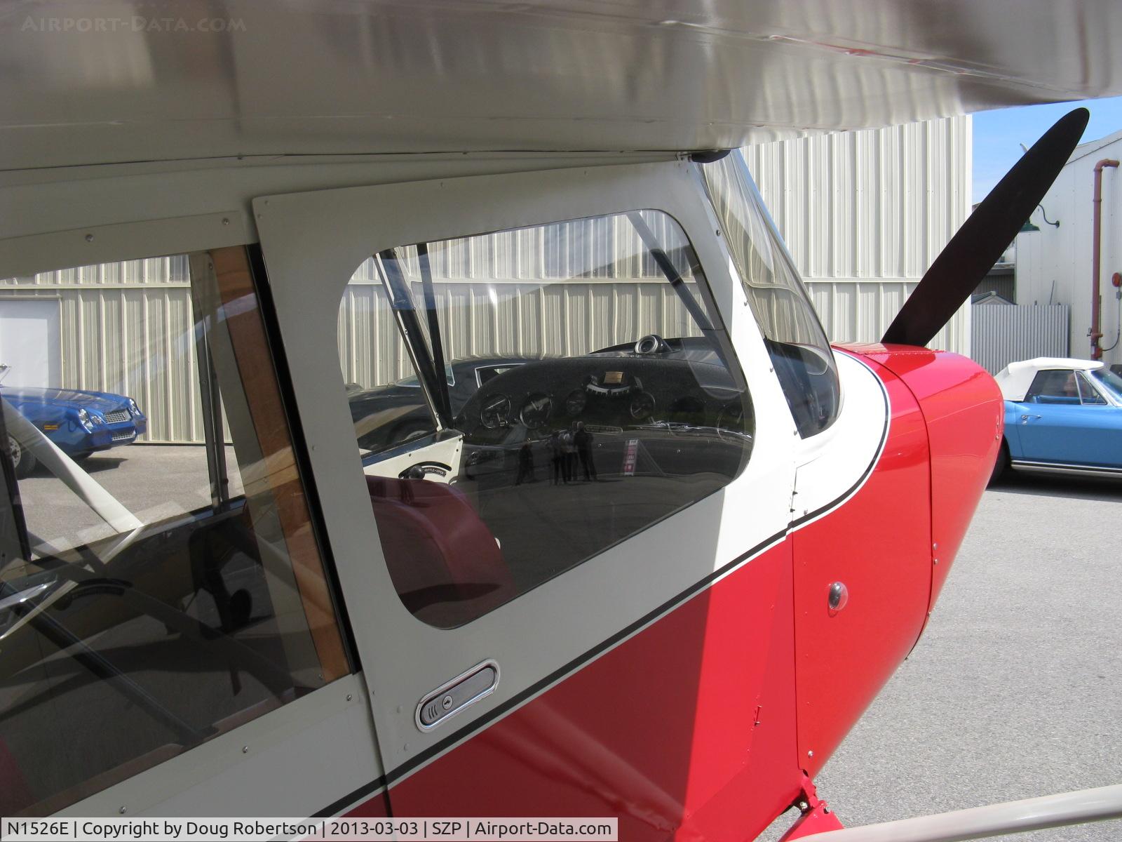 N1526E, 1946 Aeronca 7AC Champion C/N 7AC-5089, 1946 Aeronca 7AC CHAMPION, Continental A&C65 65 Hp, panel at Aviation Museum of Santa Paula ramp