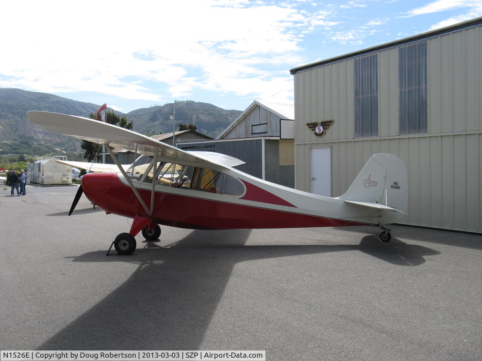 N1526E, 1946 Aeronca 7AC Champion C/N 7AC-5089, 1946 Aeronca 7AC CHAMPION, Continental A&C65 65 Hp
