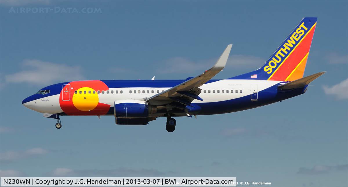 N230WN, 2006 Boeing 737-7H4 C/N 34592, Colorado One.