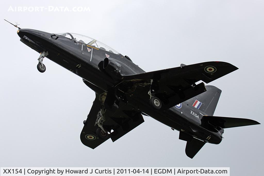 XX154, 1974 Hawker Siddeley Hawk T.1 C/N 001/312001, First Hawk built, flown by QinetiQ.