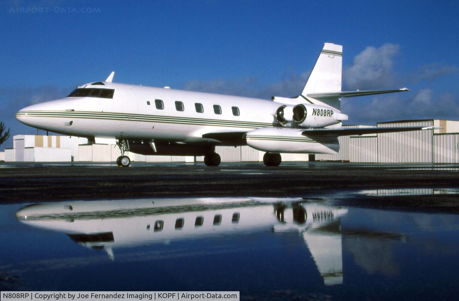 N808RP, 1977 Lockheed L-1329-25 Jetstar II C/N 5215, Photoshoot of N808RP at Opa-locka. Kodachrome slide.