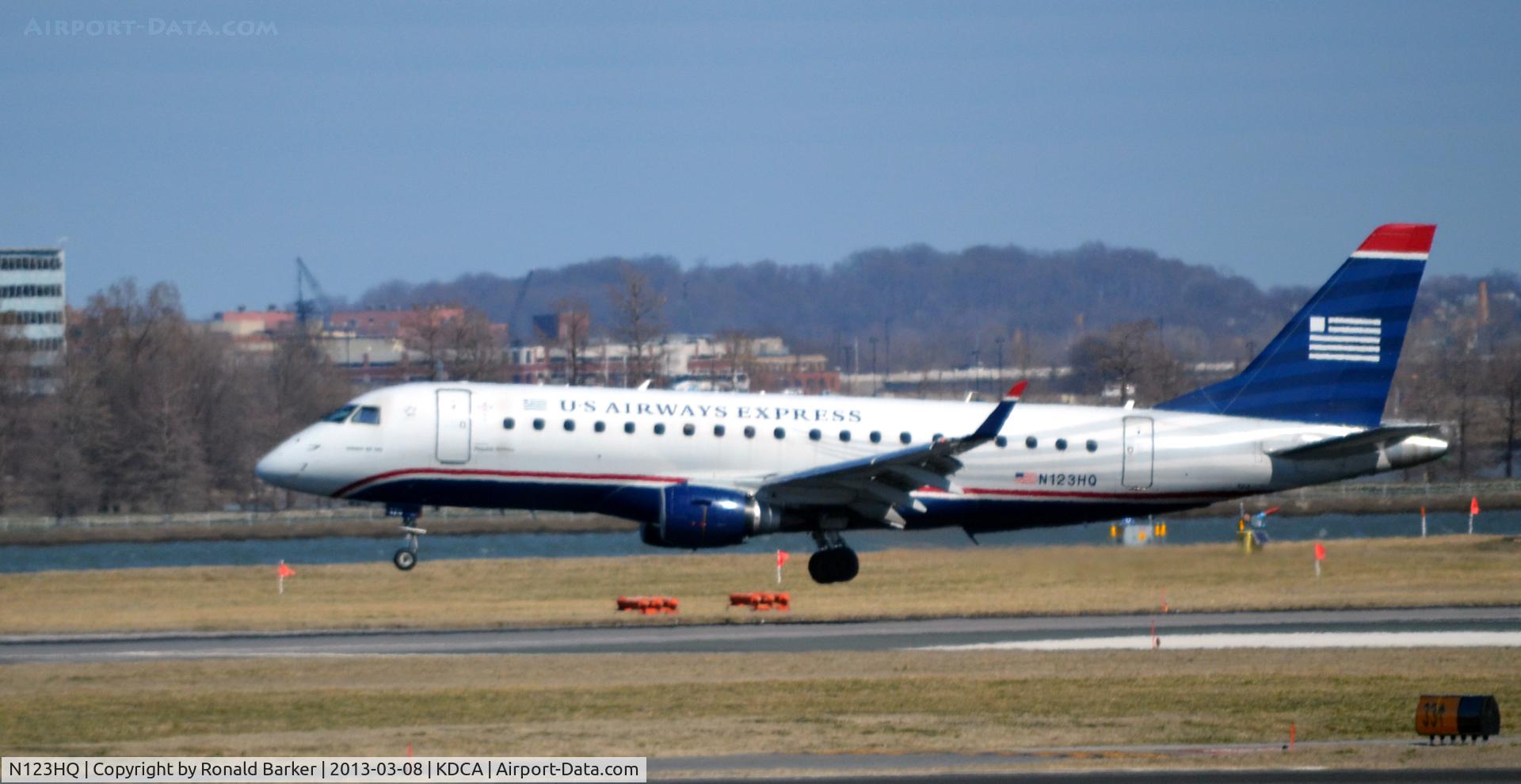 N123HQ, 2007 Embraer 175LR (ERJ-170-200LR) C/N 17000199, Landing flar
