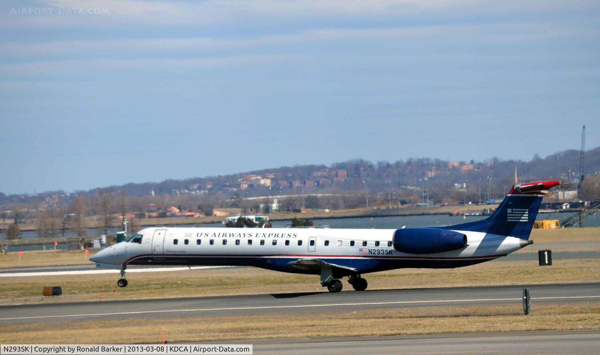 N293SK, 2001 Embraer ERJ-145LR (EMB-145LR) C/N 145500, Nose wheel lift off