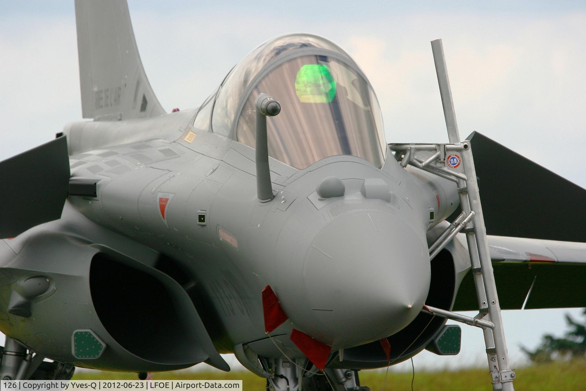 126, Dassault Rafale C C/N 126, French Air Force Dassault Rafale C, Static display, Evreux-Fauville AFB 105 (LFOE) Open day 2012