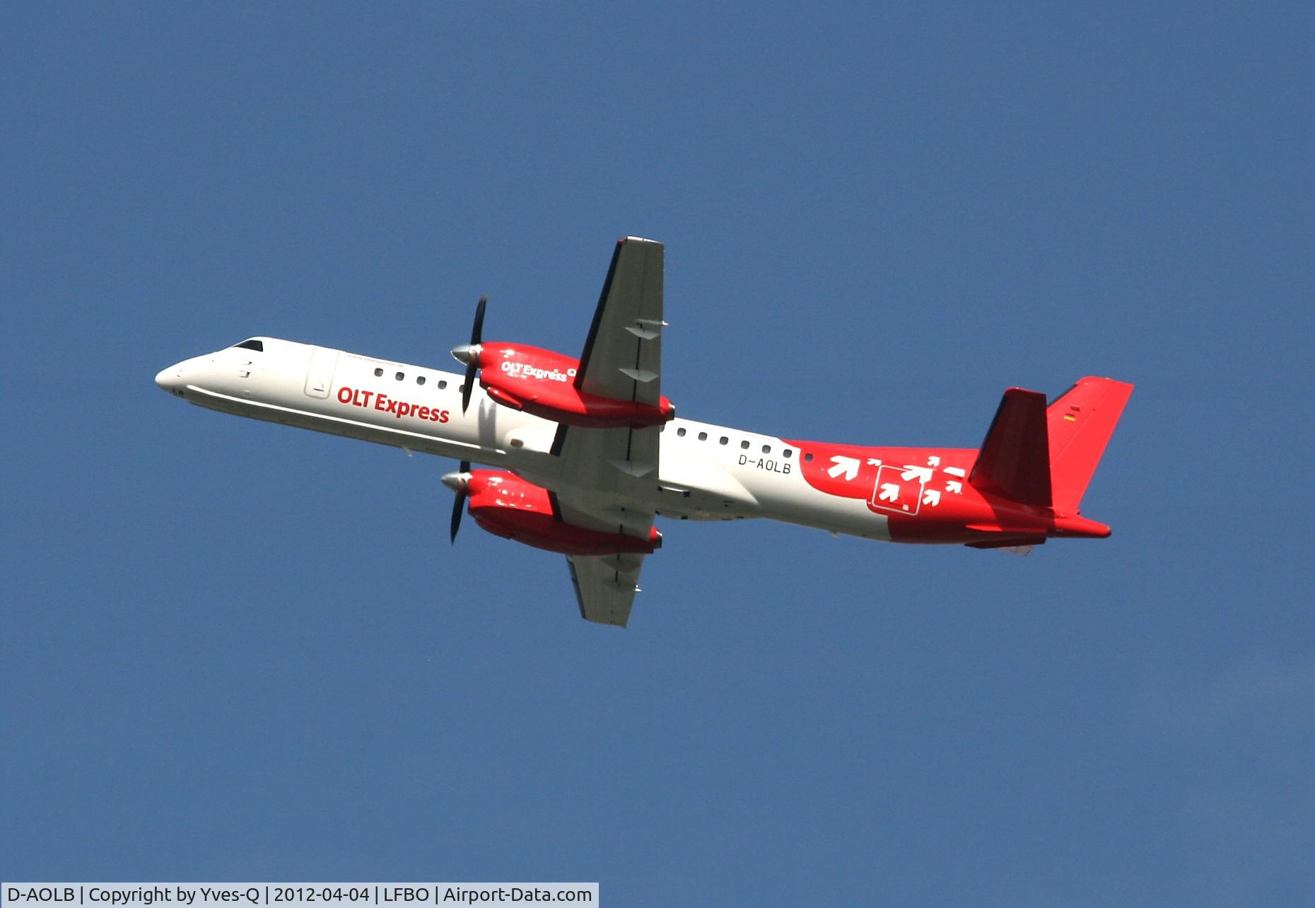 D-AOLB, 1994 Saab 2000 C/N 2000-005, Saab 2000, OLT  Express Germany, Toulouse Blagnac Airport (LFBO-TLS)