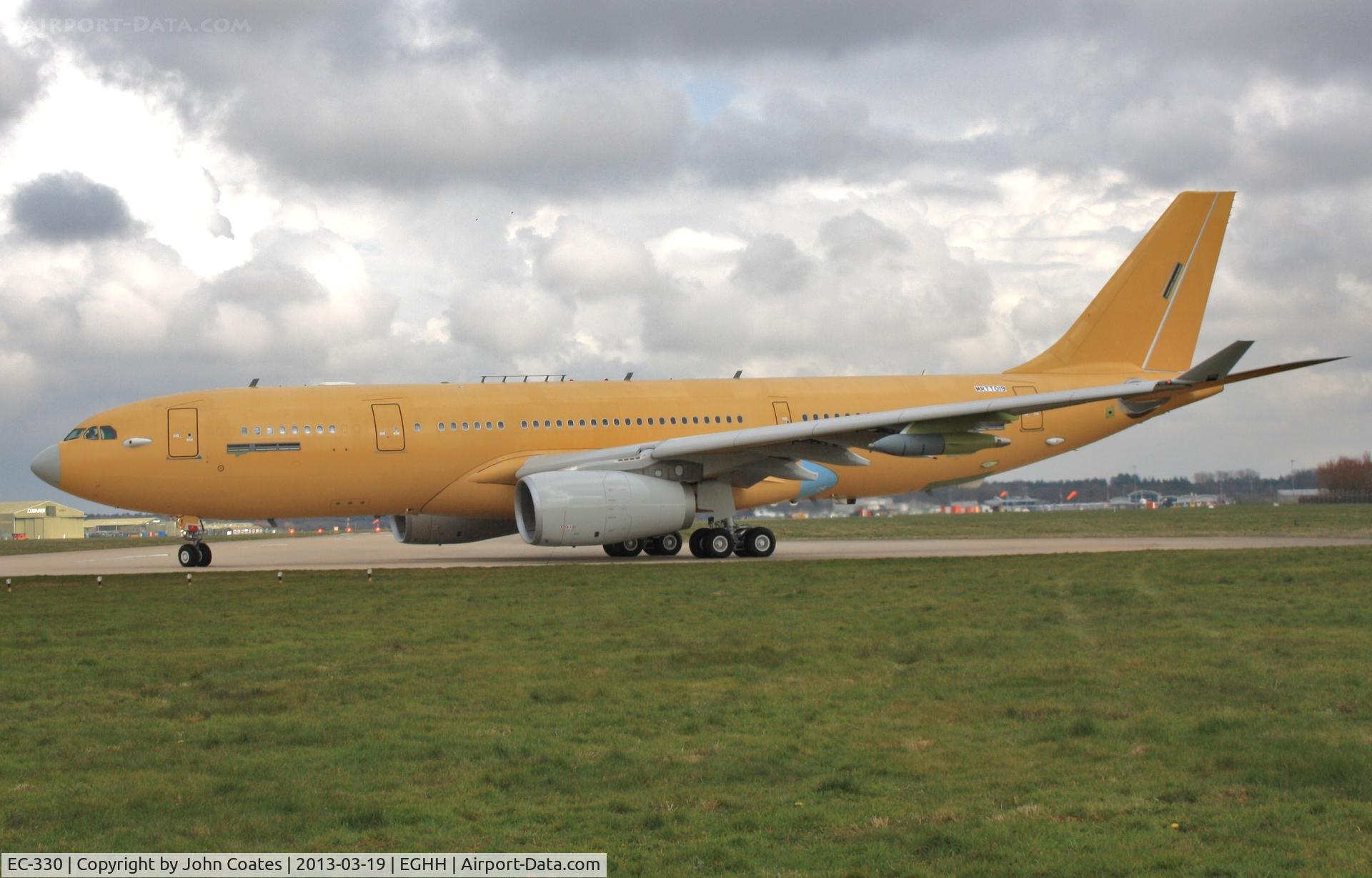 EC-330, 2011 Airbus KC3 Voyager (A330-243MRTT) C/N 1275, Voyager K3 MRTT-019 lining up on 08 for brake test run