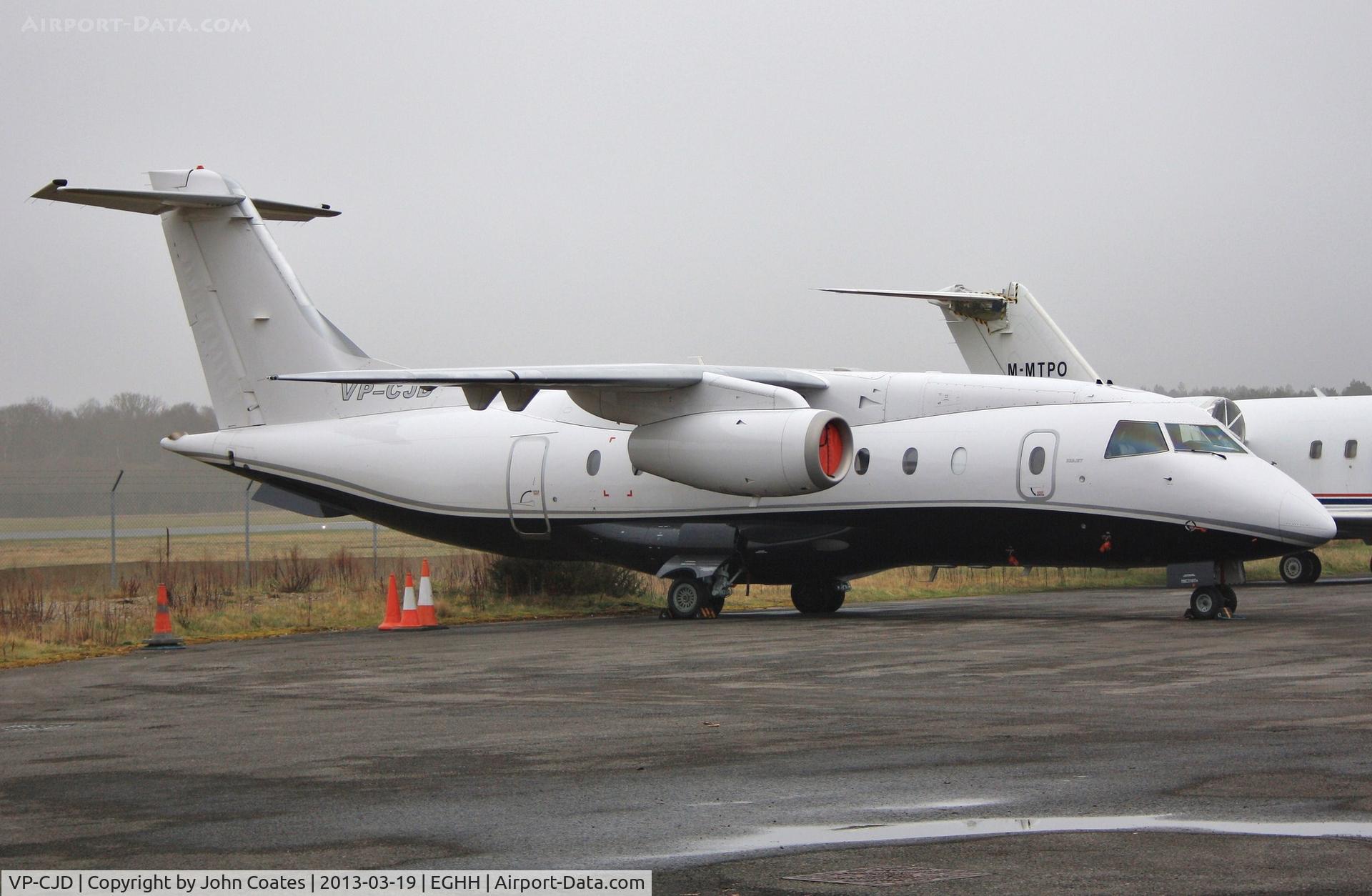 VP-CJD, 2008 Fairchild Dornier 328-300 328JET C/N 3221, Parked on JETS apron