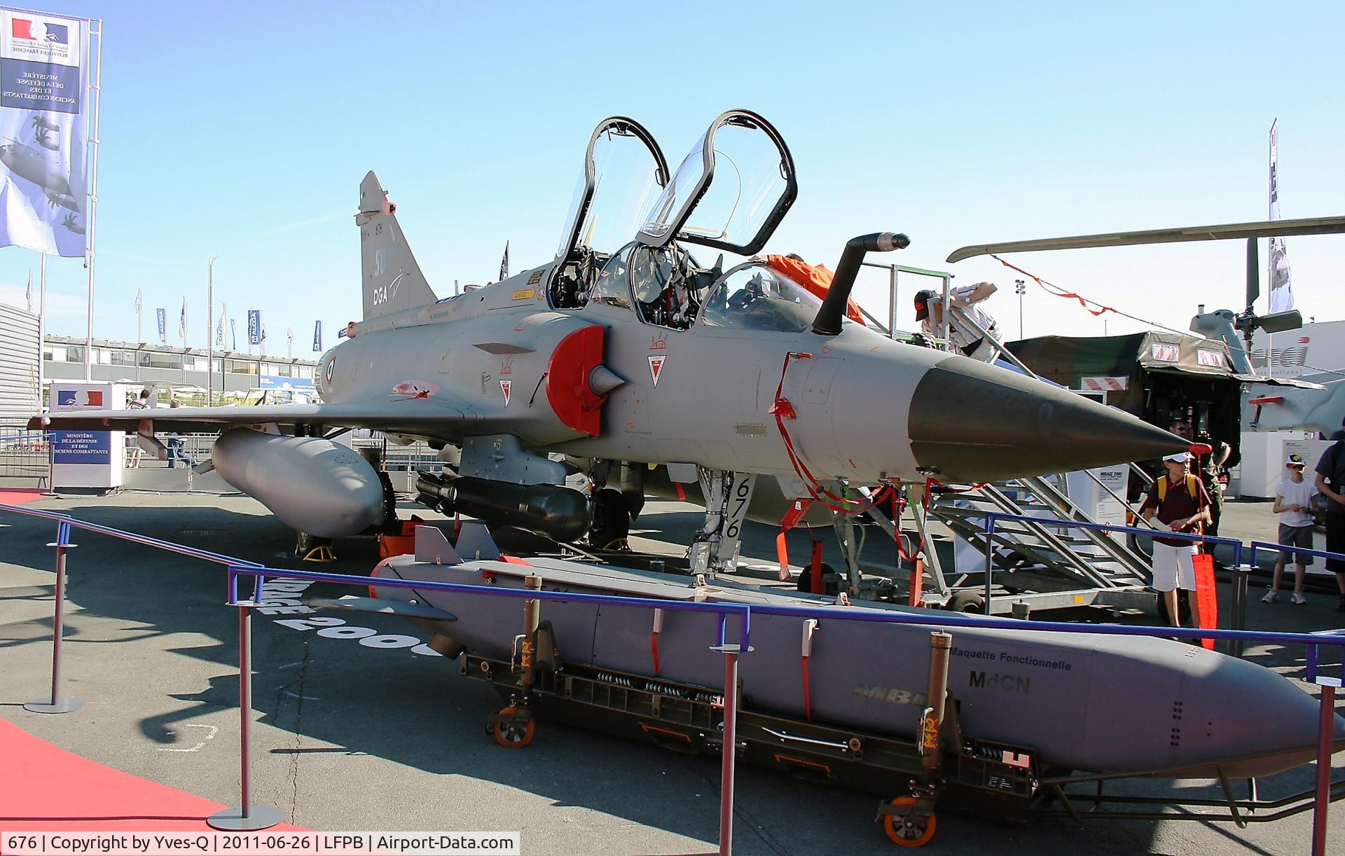 676, Dassault Mirage 2000D C/N 550, Dassault Mirage 2000D, Paris Le Bourget Static Display (LFPB-LBG)