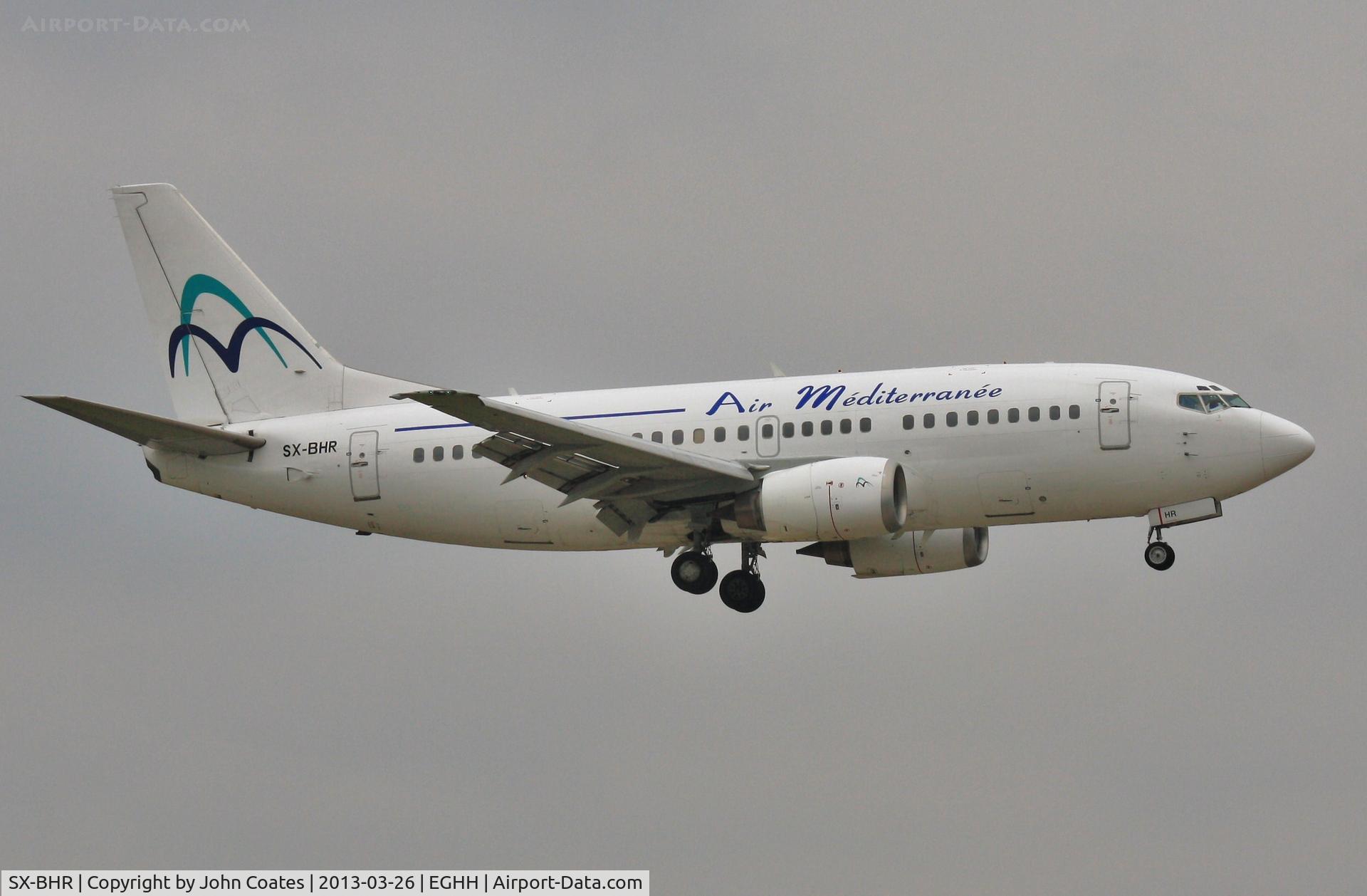SX-BHR, 1998 Boeing 737-5L9 C/N 29234, Finals to 08 - arriving for service at European Aviation