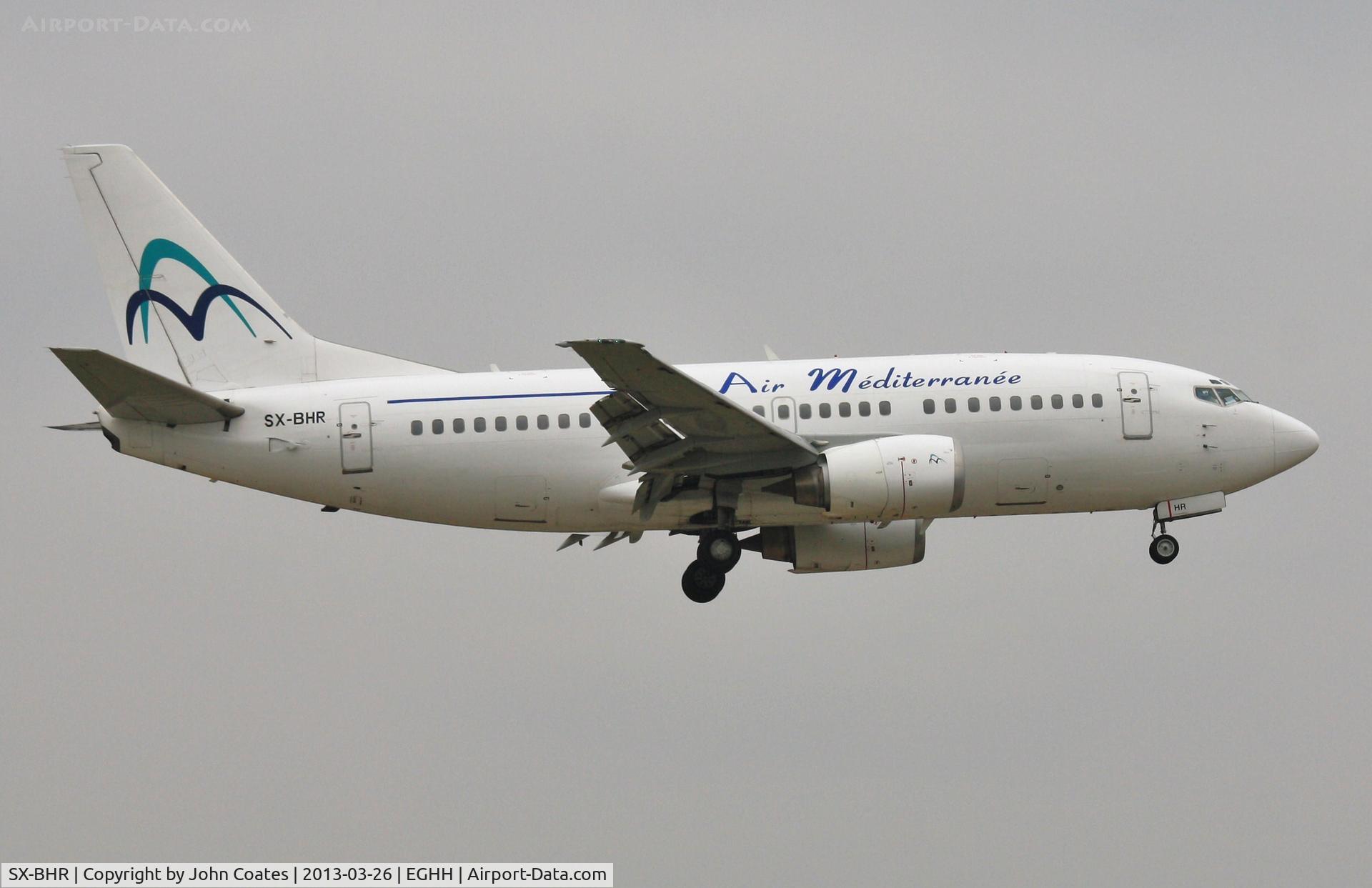 SX-BHR, 1998 Boeing 737-5L9 C/N 29234, About to land on 08