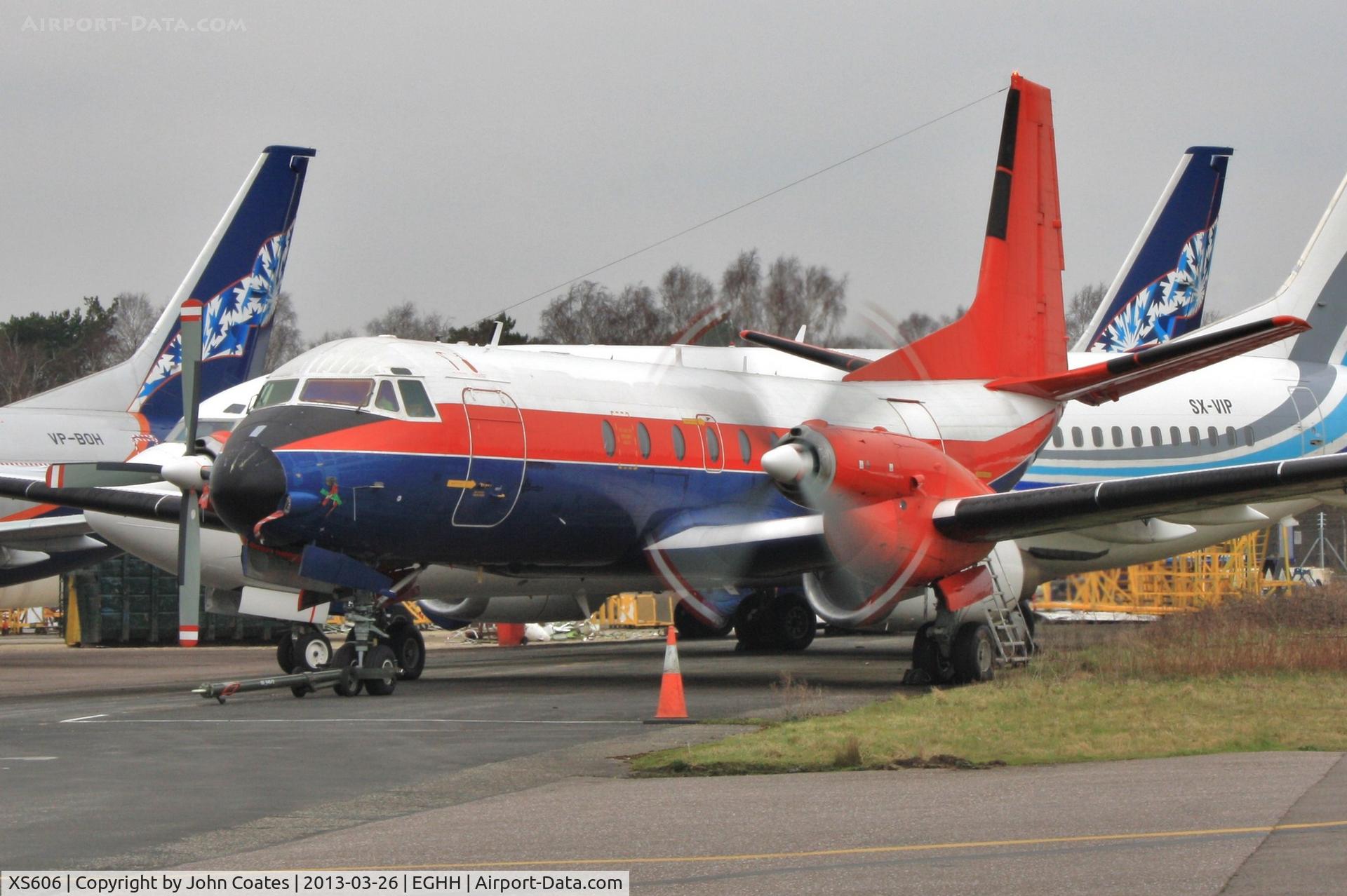 XS606, 1966 Hawker Siddeley HS-780 Andover C1 C/N Set 13/BN1, Engine running at European Aviation