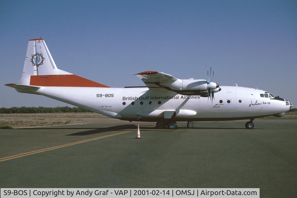 S9-BOS, Antonov An-12BP C/N 01347704, British Gulf Interational AirLines AN12