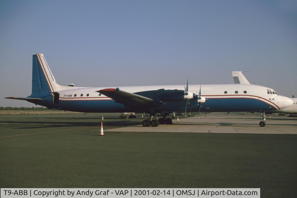 T9-ABB, Ilyushin Il-18 C/N 185007405, European Airlines IL18