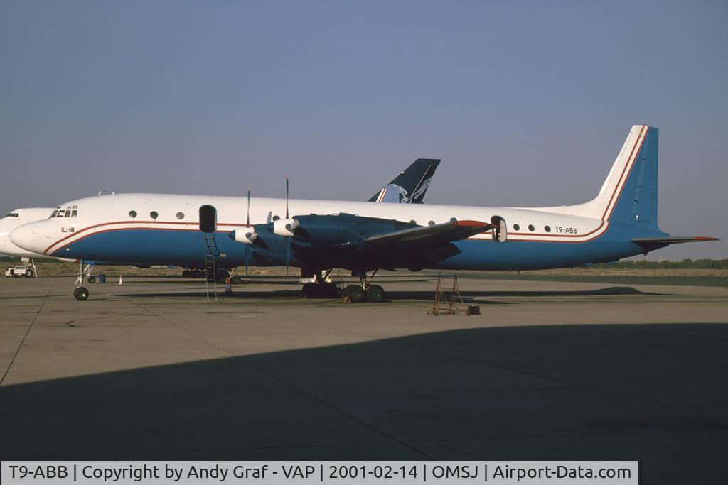 T9-ABB, Ilyushin Il-18 C/N 185007405, European Airlines IL18