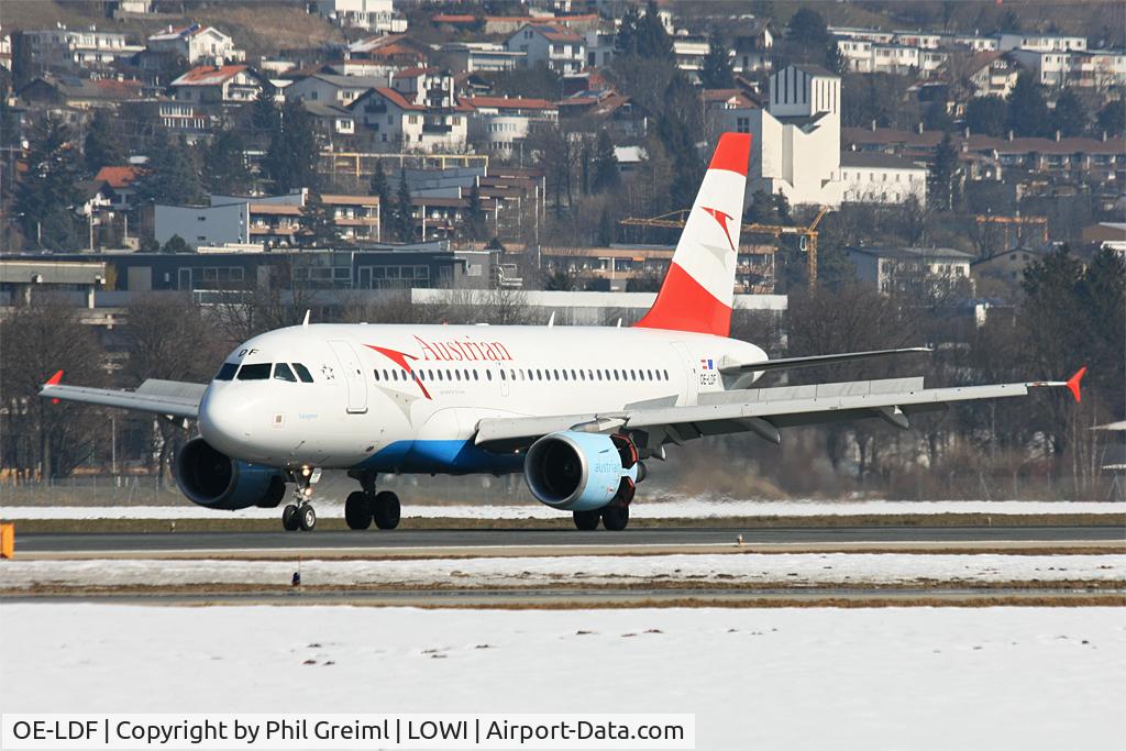 OE-LDF, 2005 Airbus A319-112 C/N 2547, Taken at INN