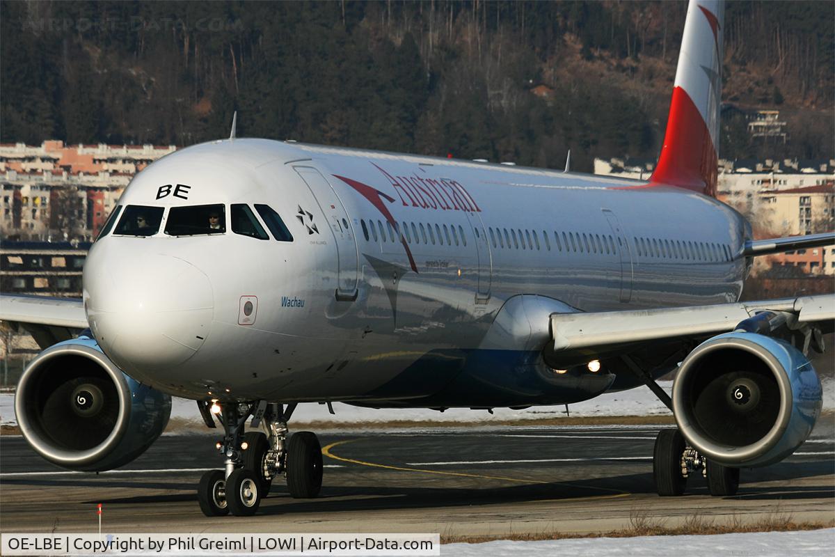 OE-LBE, 1998 Airbus A321-211 C/N 935, Taken at INN