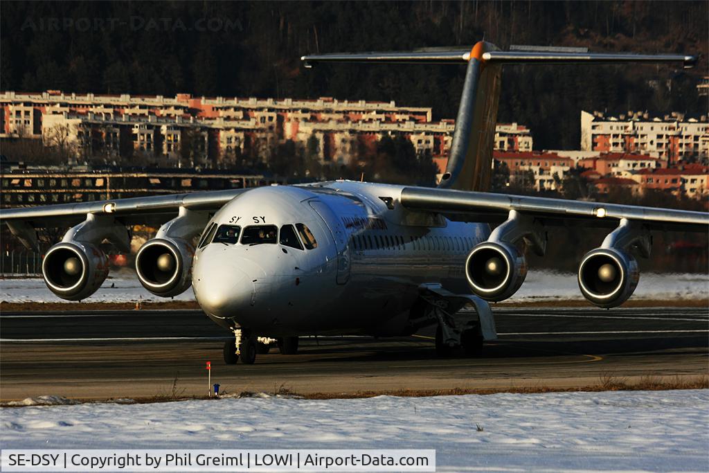 SE-DSY, 1995 British Aerospace Avro 146-RJ100 C/N E3263, Taken at INN