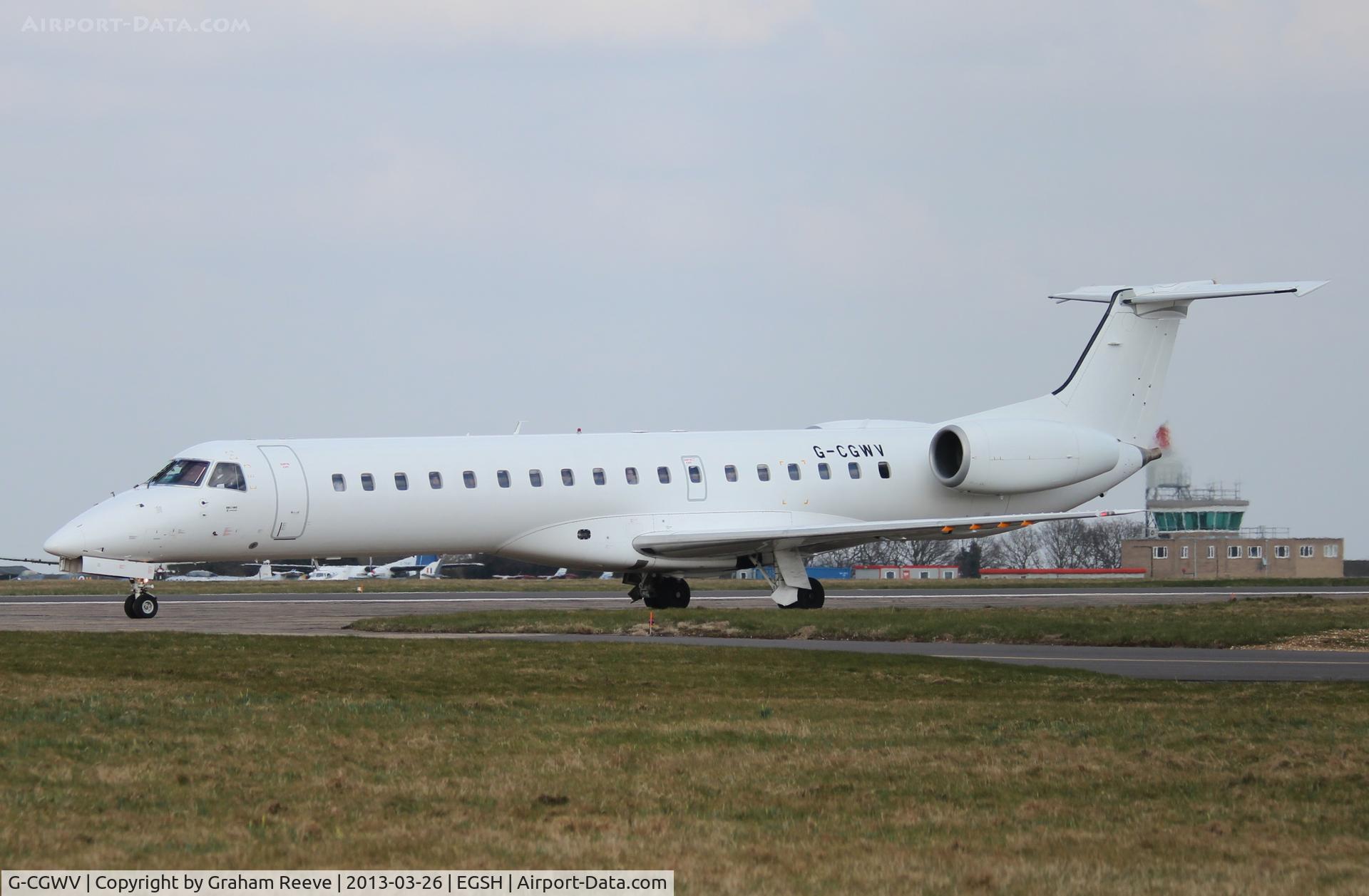 G-CGWV, 2000 Embraer ERJ-145MP (EMB-145MP) C/N 145362, About to depart.