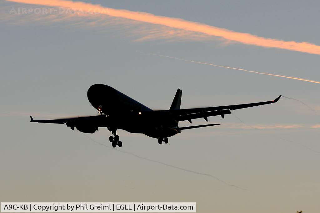 A9C-KB, 1999 Airbus A330-243 C/N 281, Taken at EGLL.