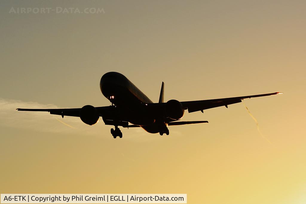 A6-ETK, 2012 Boeing 777-3FX/ER C/N 39686, Taken at EGLL.