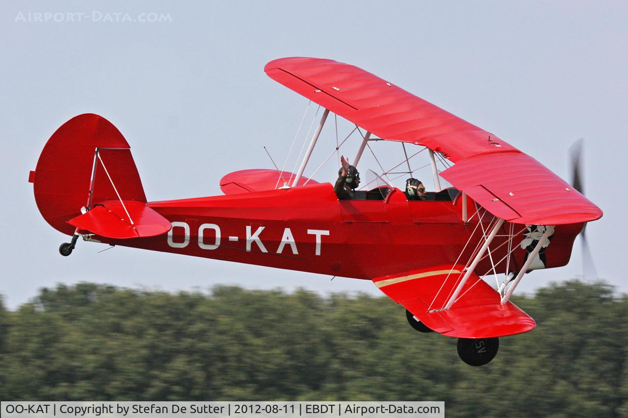 OO-KAT, 1946 Stampe-Vertongen SV-4E C/N 416, Schaffen Fly In 2012.