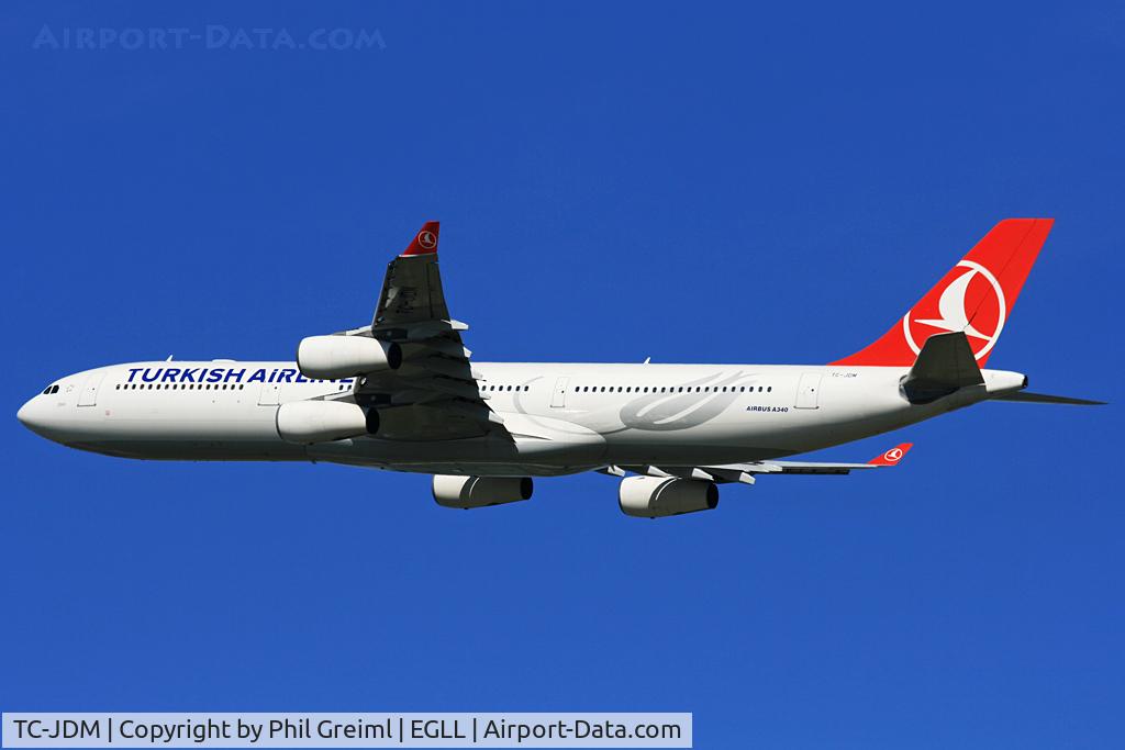 TC-JDM, 1996 Airbus A340-311 C/N 115, Taken at EGLL.