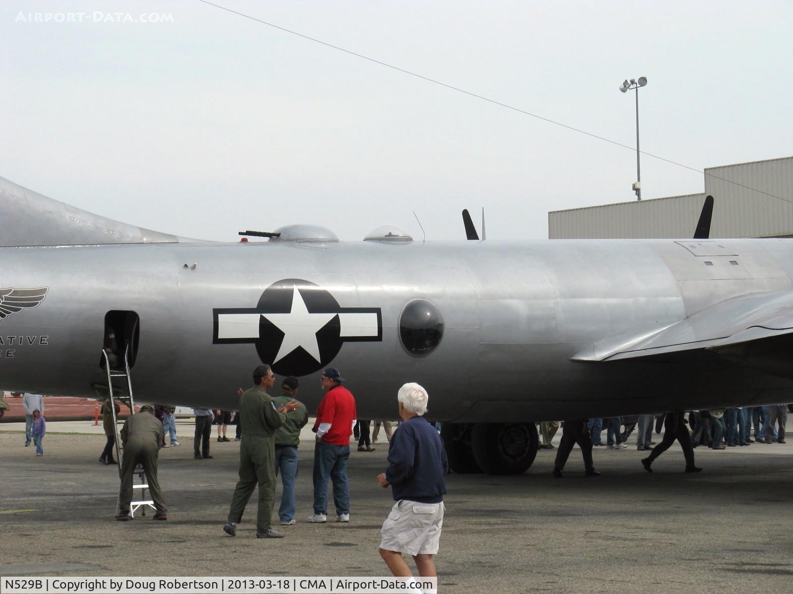 N529B, 1944 Boeing B-29A-60-BN Superfortress C/N 11547, 1944 Boeing B-29 SUPERFORTRESS 'FIFI', the gunners looked through domed windows for enemy aircraft and the central fire control gunner operated the computer firing system gun turrets, very effective for the time.