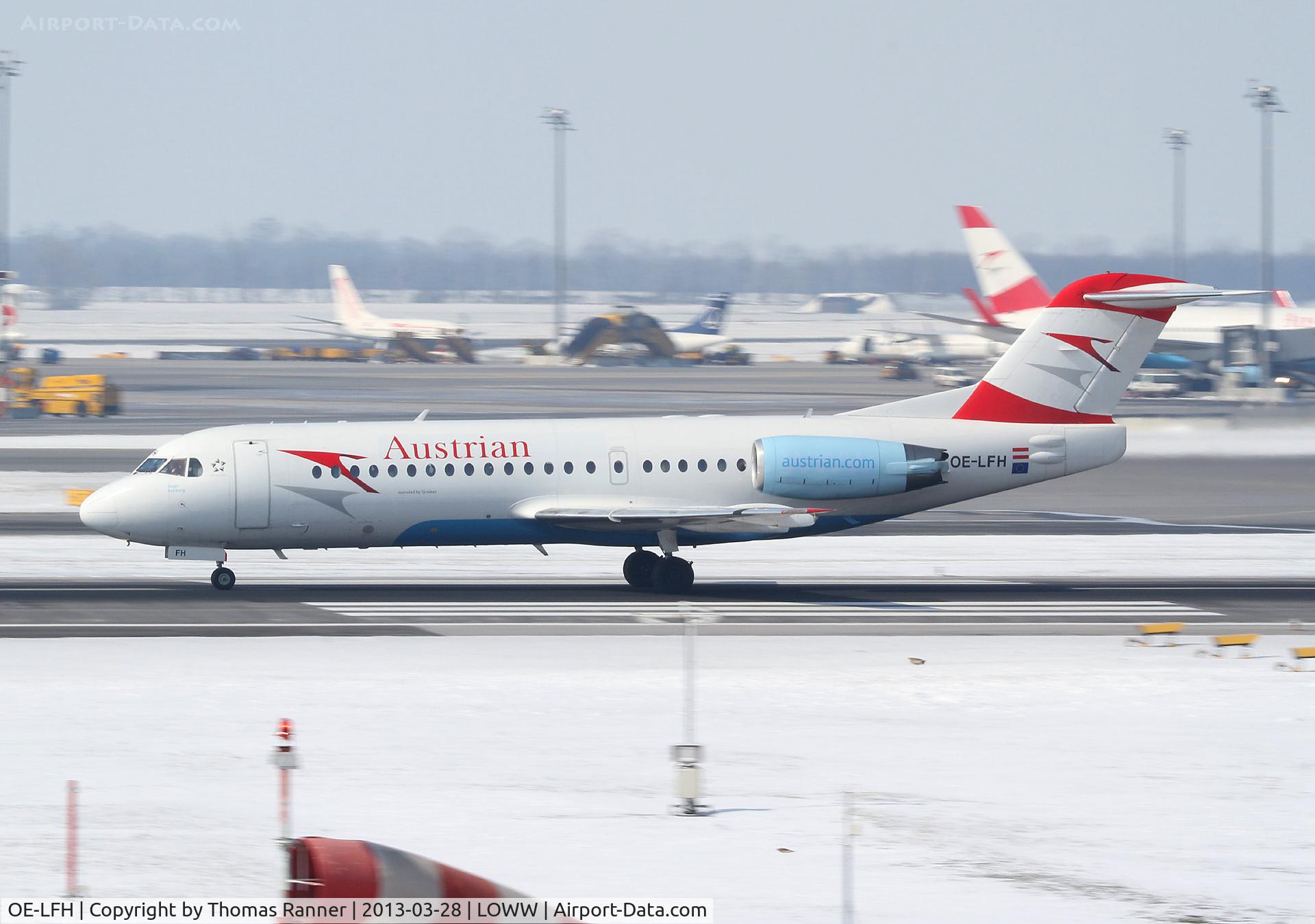 OE-LFH, 1995 Fokker 70 (F-28-0070) C/N 11554, Austrian Fokker 70