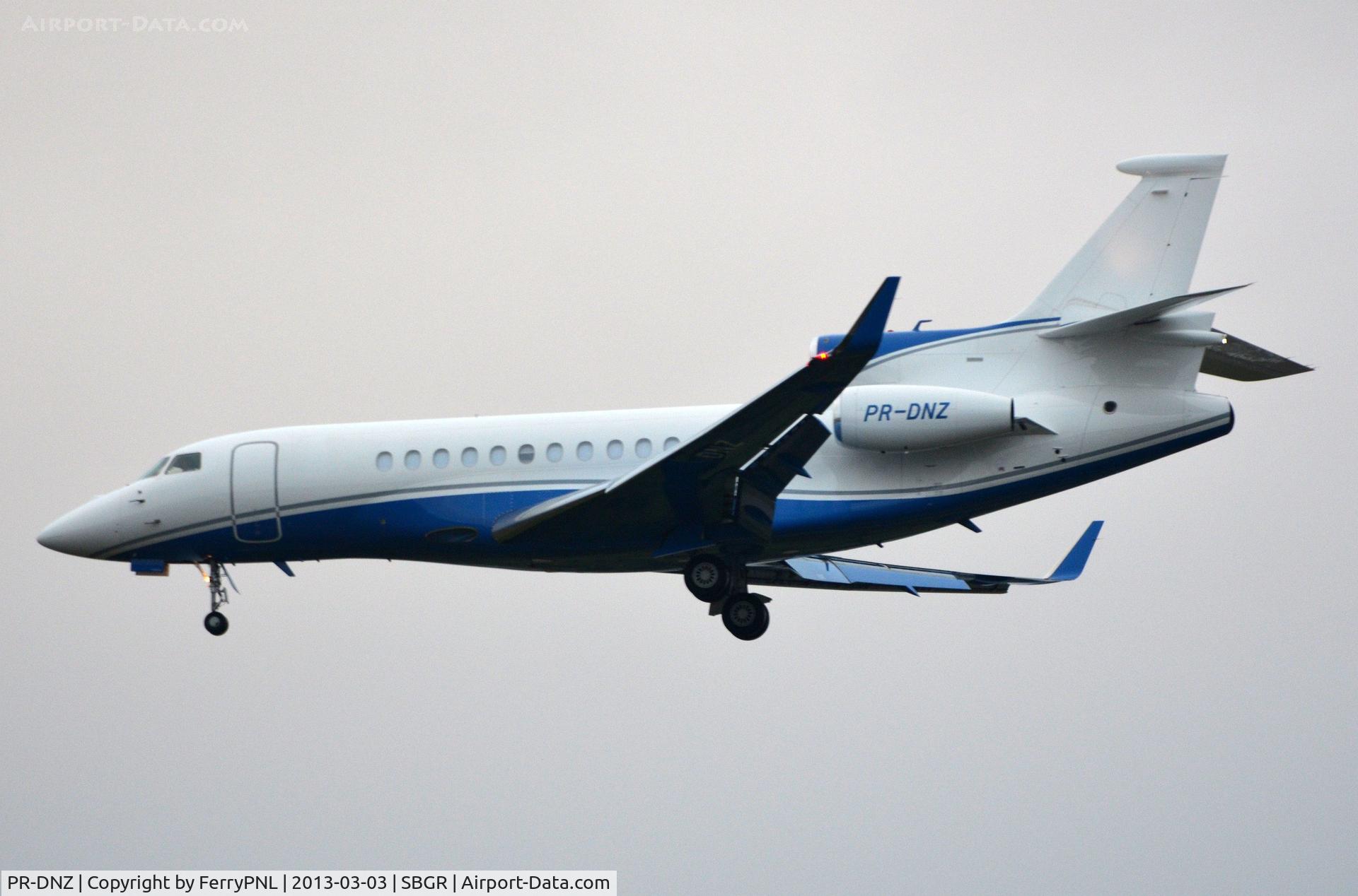 PR-DNZ, 2008 Dassault Falcon 7X C/N 22, DA7X landing early morning in GRU