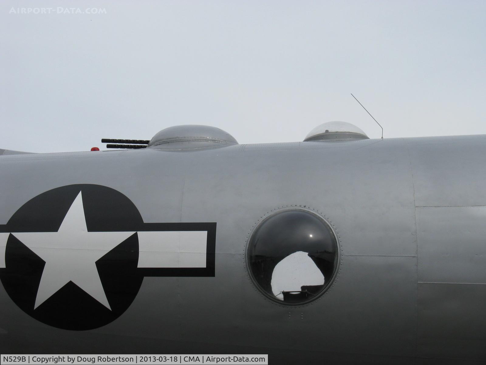 N529B, 1944 Boeing B-29A-60-BN Superfortress C/N 11547, 1944 Boeing B-29 SUPERFORTRESS 'FIFI', four Wright R3350-42 Cyclone 18 turbocharged engines 2,200 Hp each, aft dorsal gun turret with gunner viewing domes