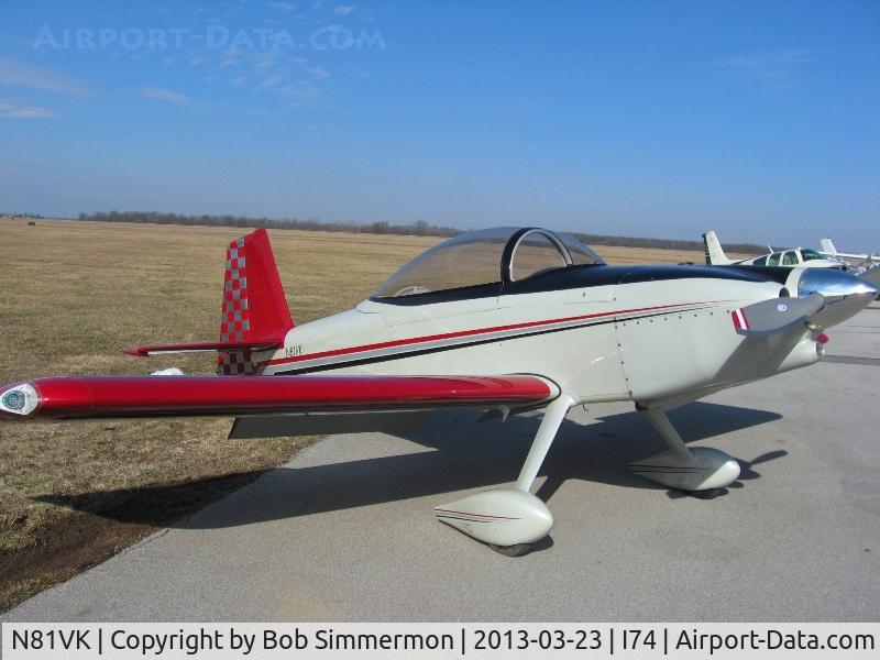 N81VK, Vans RV-8 C/N 80360, On the ramp at Urbana, Ohio