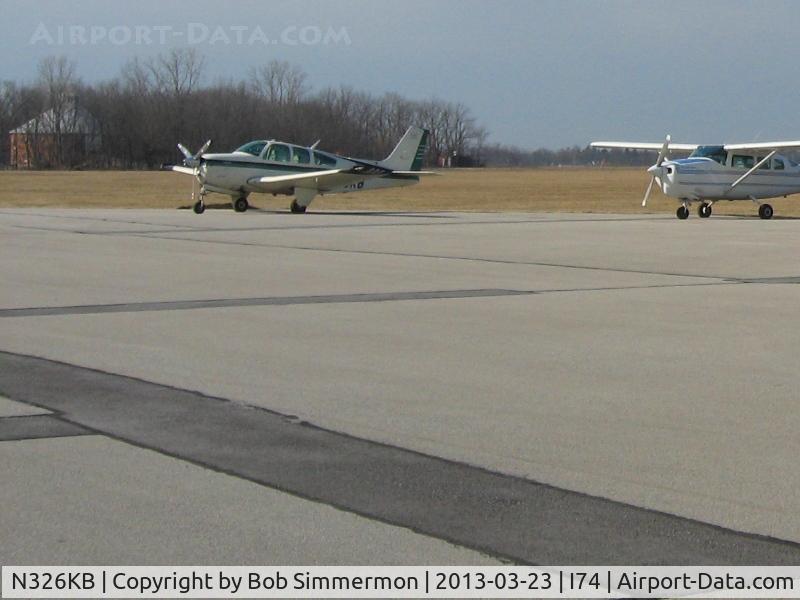N326KB, 1973 Beech F33A Bonanza C/N CE-422, On the ramp at Urbana, Ohio