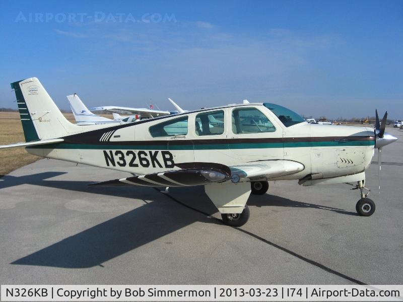 N326KB, 1973 Beech F33A Bonanza C/N CE-422, On the ramp at Urbana, Ohio