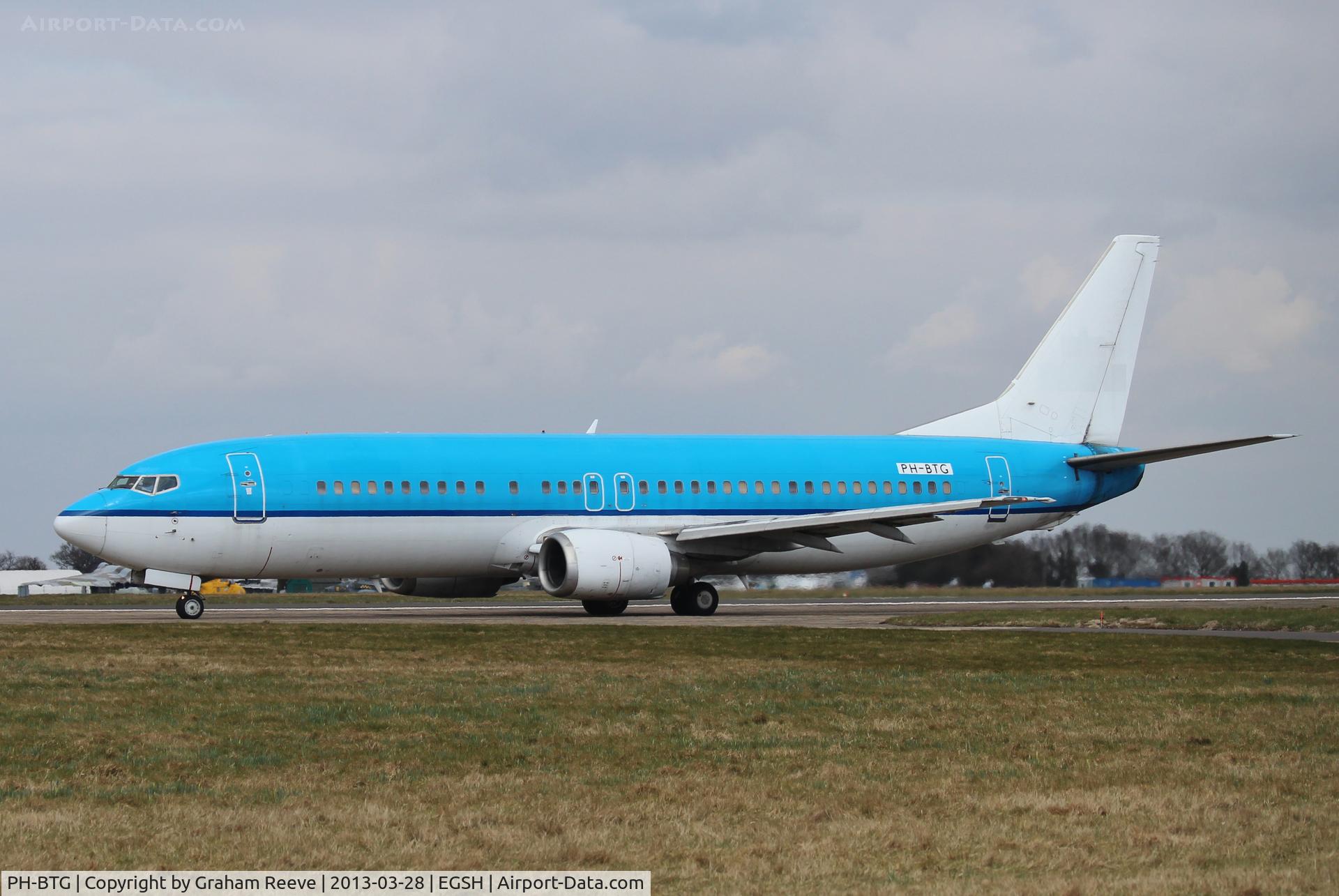 PH-BTG, 1994 Boeing 737-406 C/N 27233, This former KLM aircraft is about to depart on runway 09.