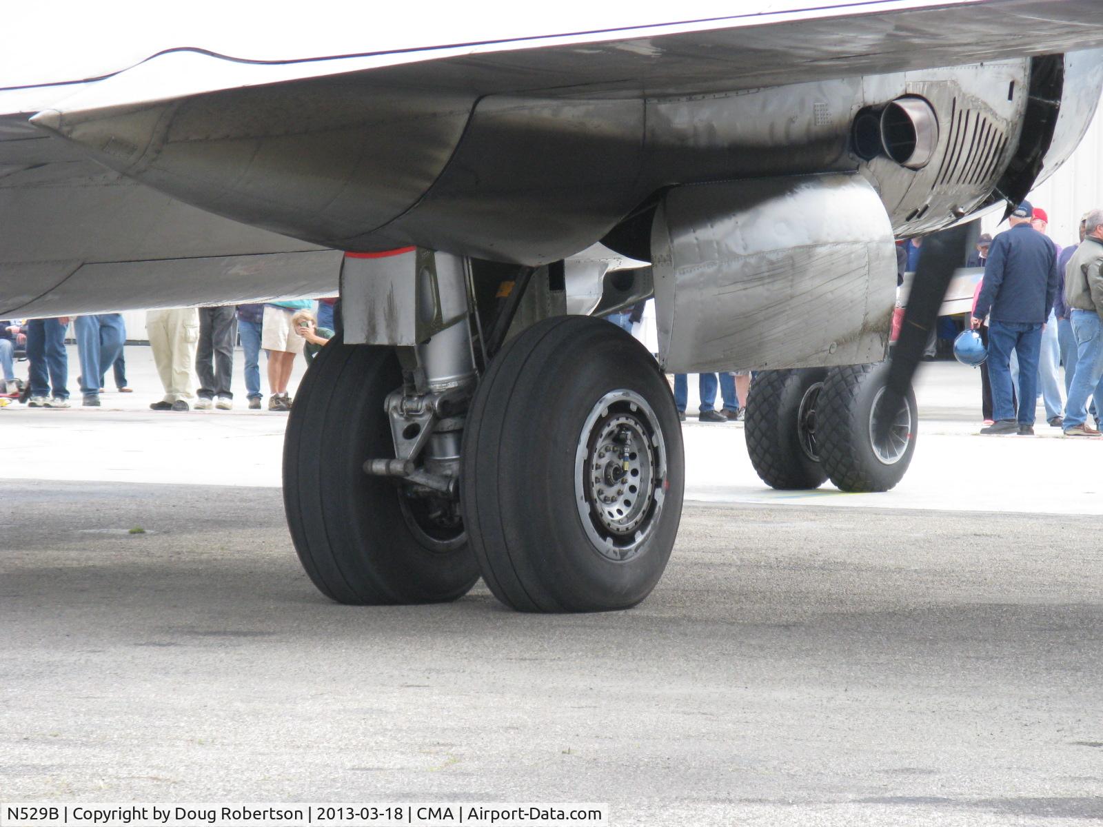 N529B, 1944 Boeing B-29A-60-BN Superfortress C/N 11547, 1944 Boeing B-29 SUPERFORTRESS 'FIFI', four Wright R3350-42 Cyclone 18 turbocharged engines 2,200 Hp each, left main dual wheel gear and nose dual wheel gear, fully retractable with covers.