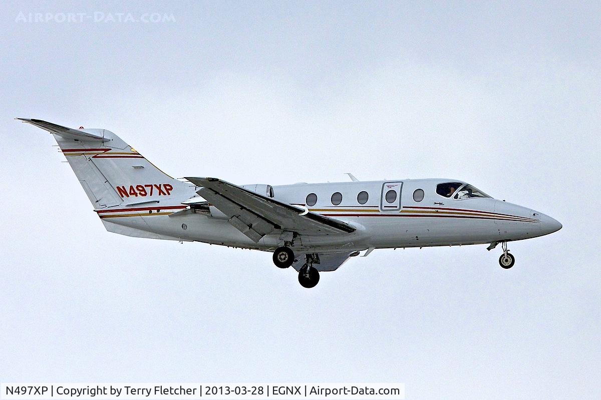 N497XP, 2006 Raytheon 400A BeechJet C/N RK-497, Raytheon Aircraft Company 400A, c/n: RK-497 returning to its base at EMA